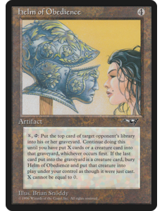 Magic: The Gathering Helm of Obedience (121) Moderately Played