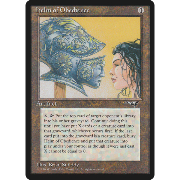 Magic: The Gathering Helm of Obedience (121) Moderately Played