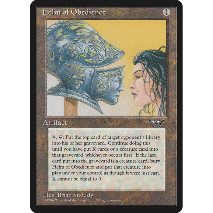 Magic: The Gathering Helm of Obedience (121) Moderately Played