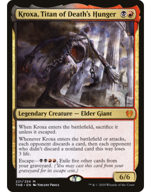 Magic: The Gathering Kroxa, Titan of Death's Hunger (221p) Lightly Played