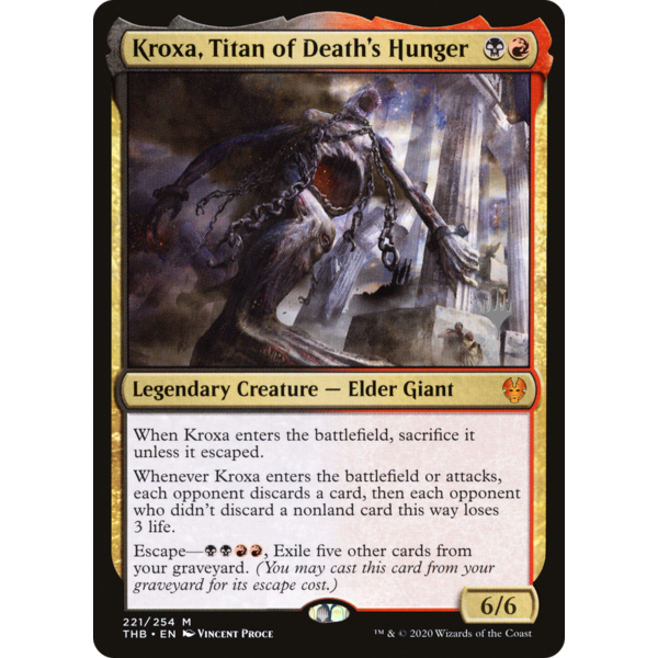 Magic: The Gathering Kroxa, Titan of Death's Hunger (221p) Lightly Played