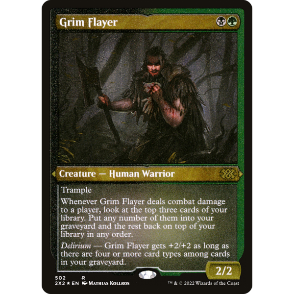 Magic: The Gathering Grim Flayer (Foil Etched) (502) Lightly Played