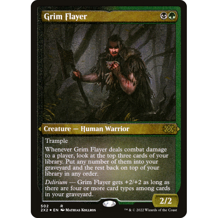 Magic: The Gathering Grim Flayer (Foil Etched) (502) Lightly Played