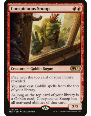 Magic: The Gathering Conspicuous Snoop (139) Lighlty Played