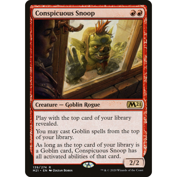Magic: The Gathering Conspicuous Snoop (139) Lighlty Played