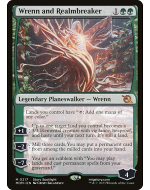 Magic: The Gathering Wrenn and Realmbreaker (217) Lightly Played