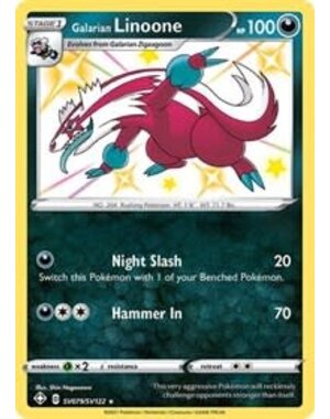 Pokemon Galarian Linoone (SV079) Lightly Played Holofoil