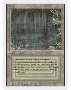 Magic: The Gathering Bayou (283) Damaged