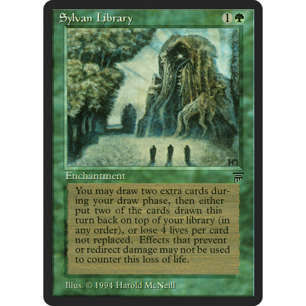 Magic: The Gathering Sylvan Library (207) Lightly Played