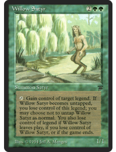 Magic: The Gathering Willow Satyr (212) Lightly Played