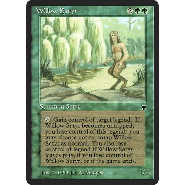 Magic: The Gathering Willow Satyr (212) Lightly Played