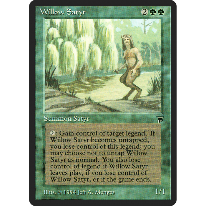 Magic: The Gathering Willow Satyr (212) Lightly Played