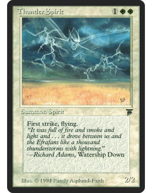 Magic: The Gathering Thunder Spirit (039) Moderately Played