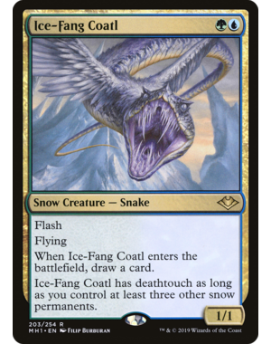 Magic: The Gathering Ice-Fang Coatl (203) Lightly Played