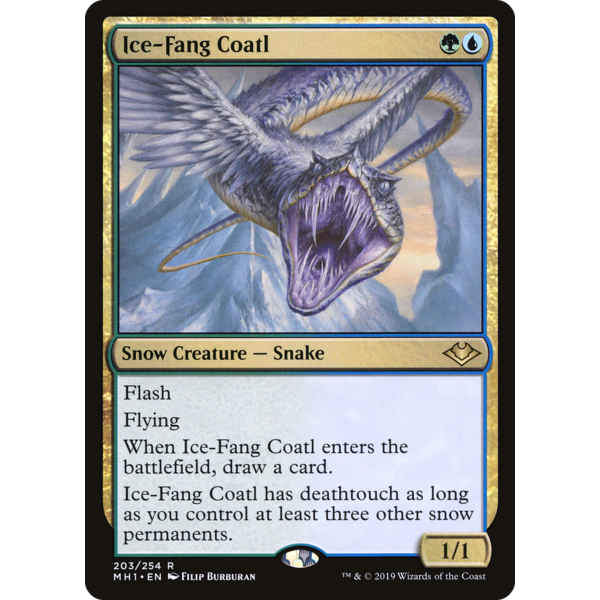 Magic: The Gathering Ice-Fang Coatl (203) Lightly Played