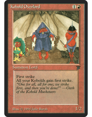 Magic: The Gathering Kobold Overlord (155) Moderately Played