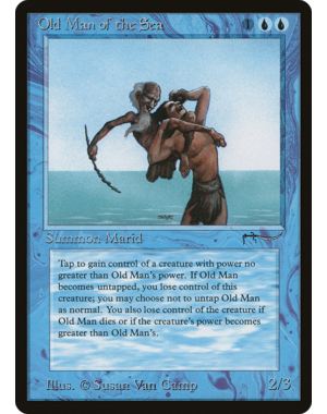 Magic: The Gathering Old Man of the Sea (018) Damaged