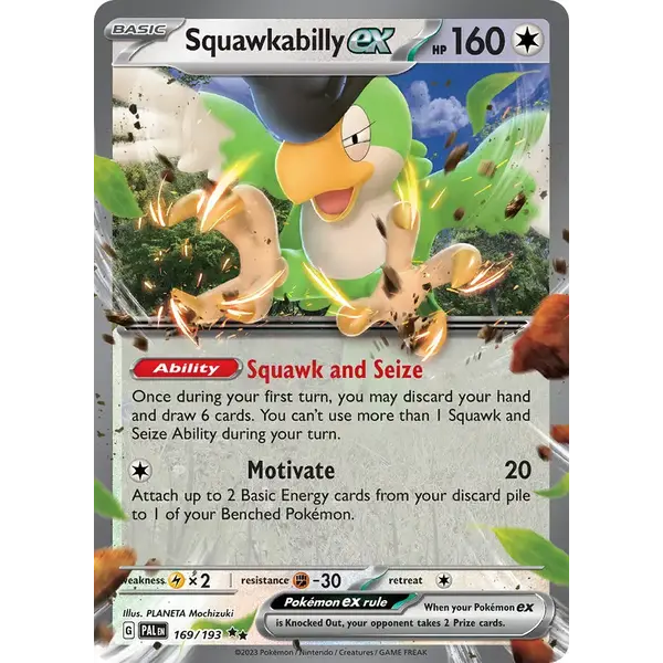Pokemon Squawkabilly ex (169) Lightly Played