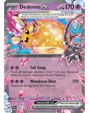 Pokemon Dedenne ex (093) Lightly Played Holofoil