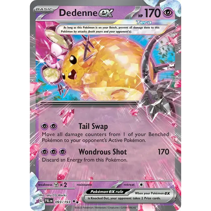 Pokemon Dedenne ex (093) Lightly Played Holofoil