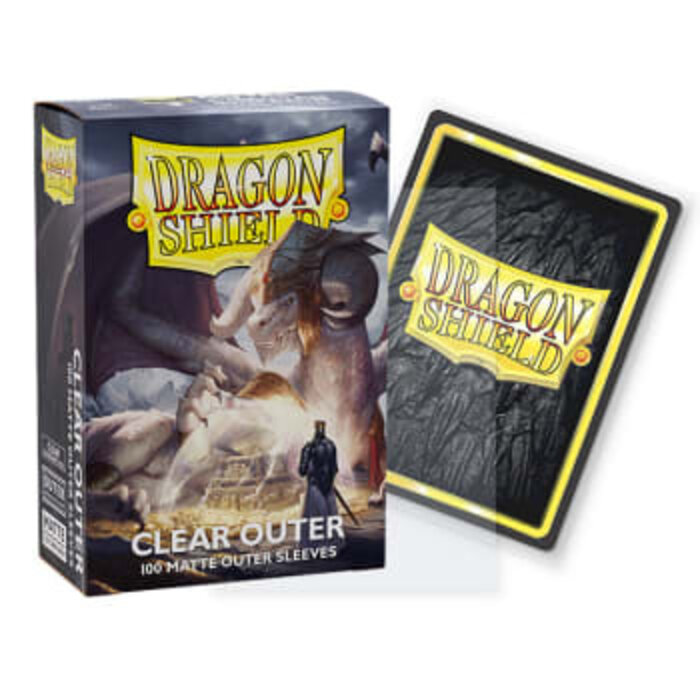 Arcane Tinmen Dragon Shield Matte Clear Outer Sleeves 100 Standard