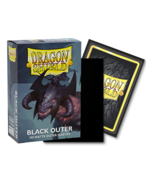 Arcane Tinmen Dragon Shield Matte Black Outer Sleeves 100 Standard