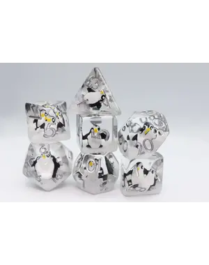 Foam Brain Baby Penguin RPG Dice Set