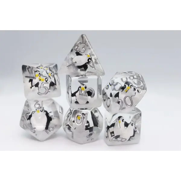Foam Brain Baby Penguin RPG Dice Set