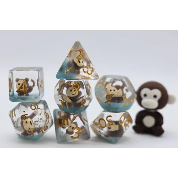 Foam Brain Mischievous Monkey RPG Dice Set