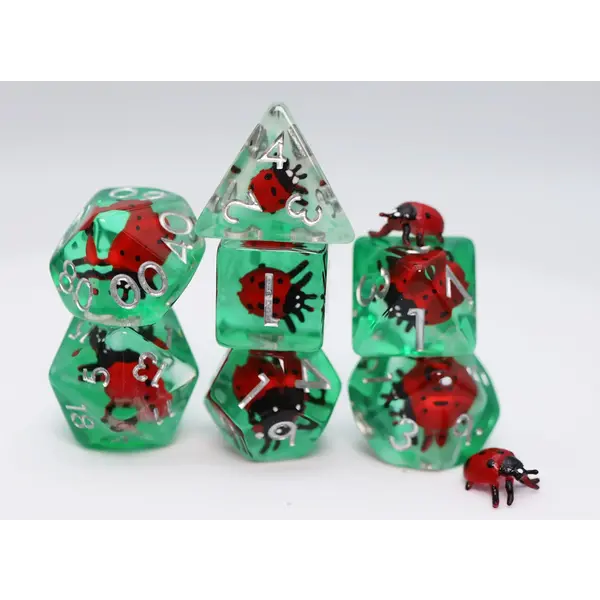 Foam Brain Lucky Ladybird RPG Dice Set