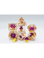 Foam Brain Purple Mushroom RPG Dice Set