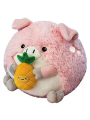 Squishable Mini Squishable Pig Holding a Pineapple