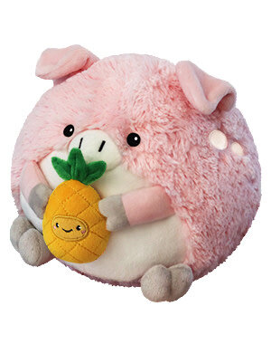 Squishable Mini Squishable Pig Holding a Pineapple