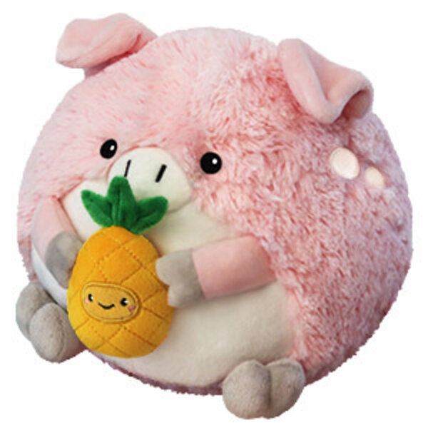 Squishable Mini Squishable Pig Holding a Pineapple