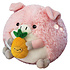Squishable Mini Squishable Pig Holding a Pineapple