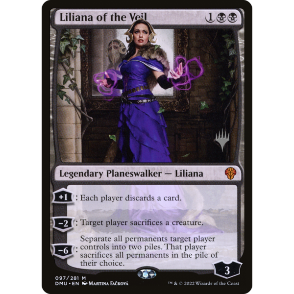 Magic: The Gathering Liliana of the Veil (097p) Lightly Played Foil