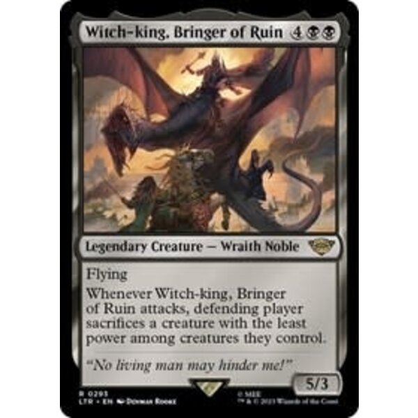 Wizards of The Coast Witch-king, Bringer of Ruin (293) Lightly Played