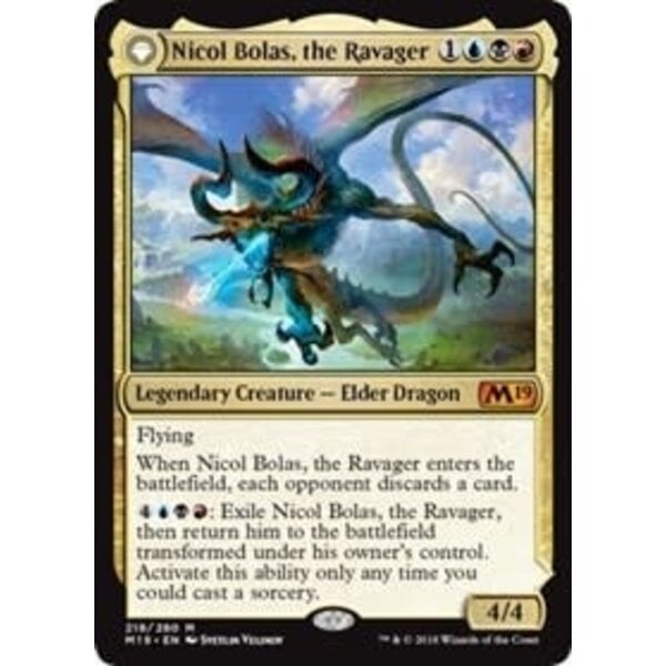Magic: The Gathering Nicol Bolas, the Ravager (218) Lightly Played