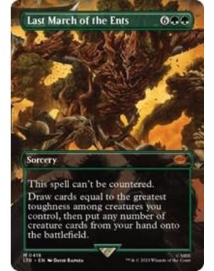 Wizards of The Coast Last March of the Ents (Borderless) (418) Lightly Played Foil
