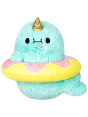 Squishable Mini Squishable Sparkles the Narwhal in Donut