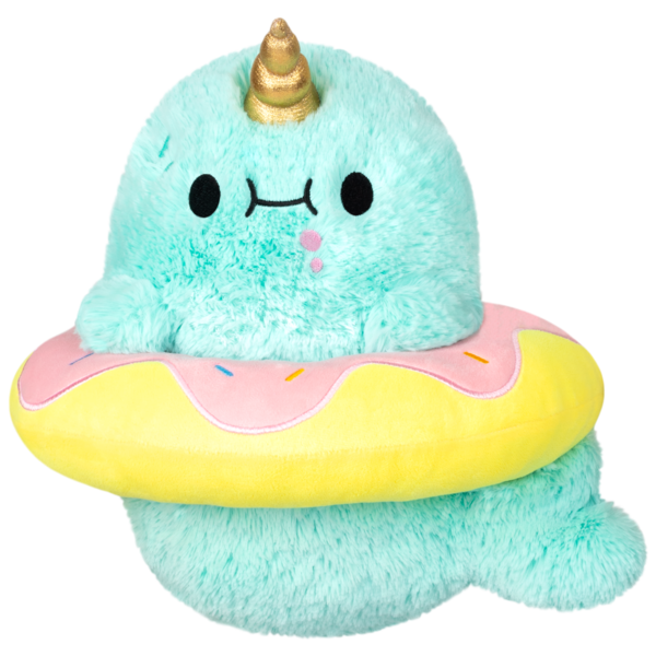 Squishable Mini Squishable Sparkles the Narwhal in Donut