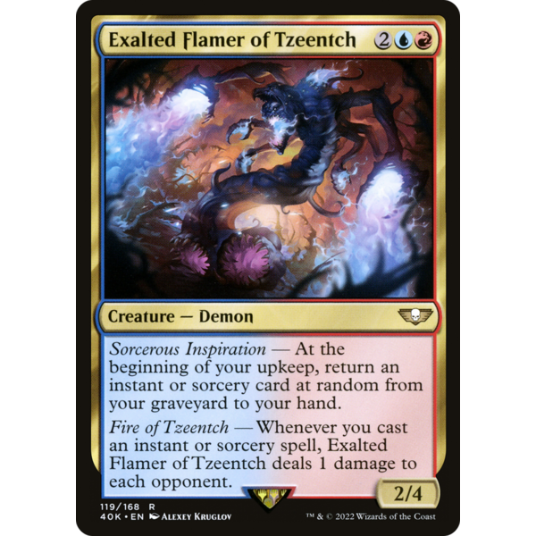Magic: The Gathering Exalted Flamer of Tzeentch (119) Lightly Played