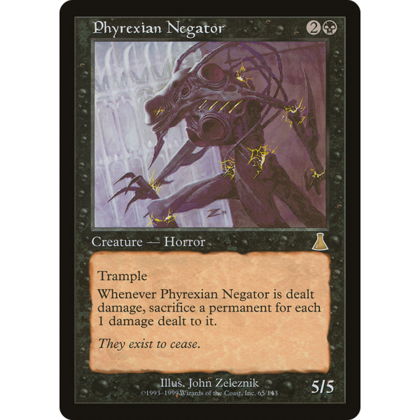 Magic: The Gathering Phyrexian Negator (065) Lightly Played