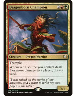 Magic: The Gathering Dragonborn Champion (045) Lightly Played