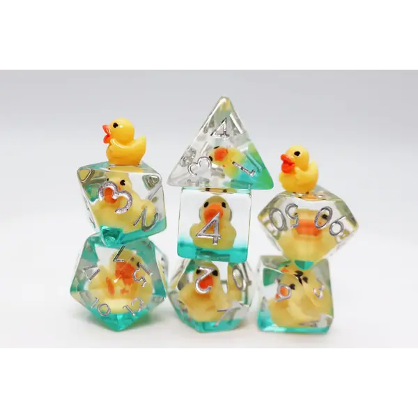 Foam Brain Rubber Duckie RPG Dice Set