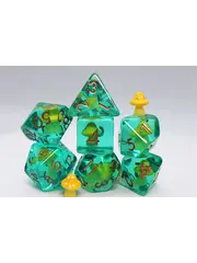 Foam Brain Yellow Mushroom RPG Dice Set