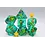 Foam Brain Yellow Mushroom RPG Dice Set