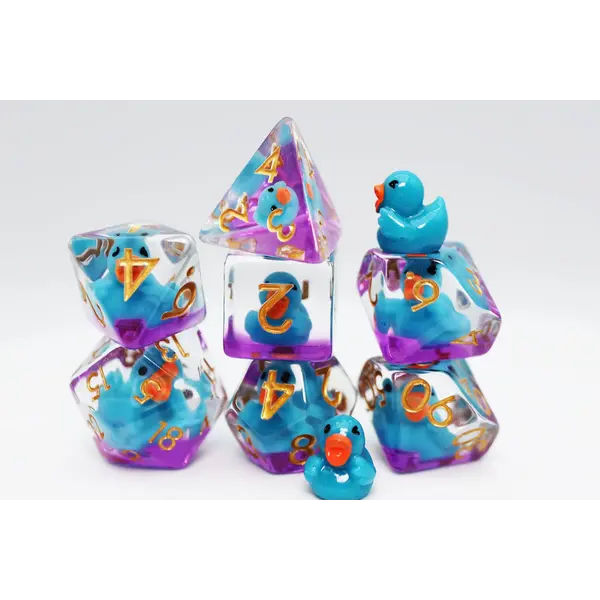 Foam Brain Duck on the Pond RPG Dice Set