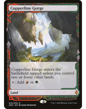 Magic: The Gathering Copperline Gorge (014) Lightly Played