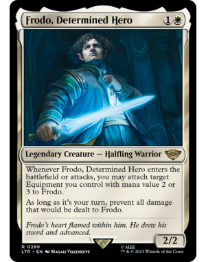 Magic: The Gathering Frodo, Determined Hero (289) Lightly Played